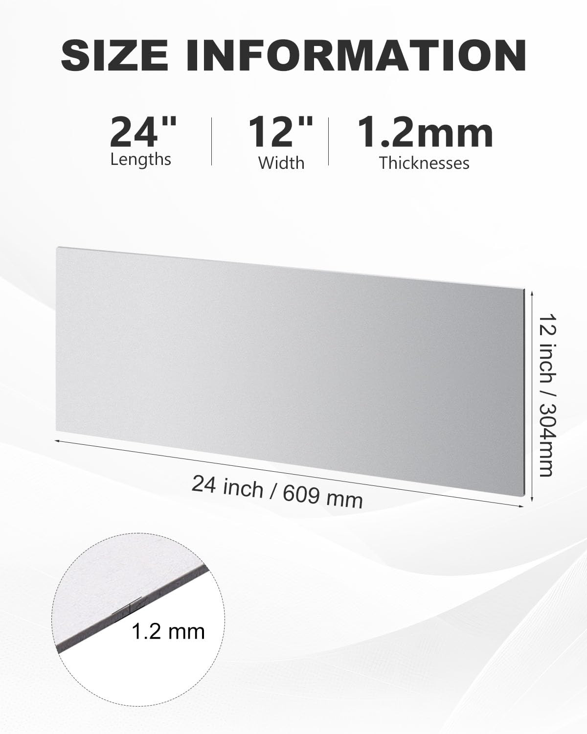 2 Pcs 18 Gauge Sheet Metal Steel 24″ X 12″ Cold Rolled Steel Plate Sheet Metal W