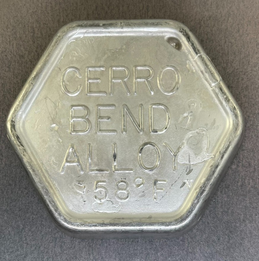 1 Lb. 10 oz. Cerro Bend 158 Fixturing Alloy Melts at 158 Degrees F Wood’s Metal