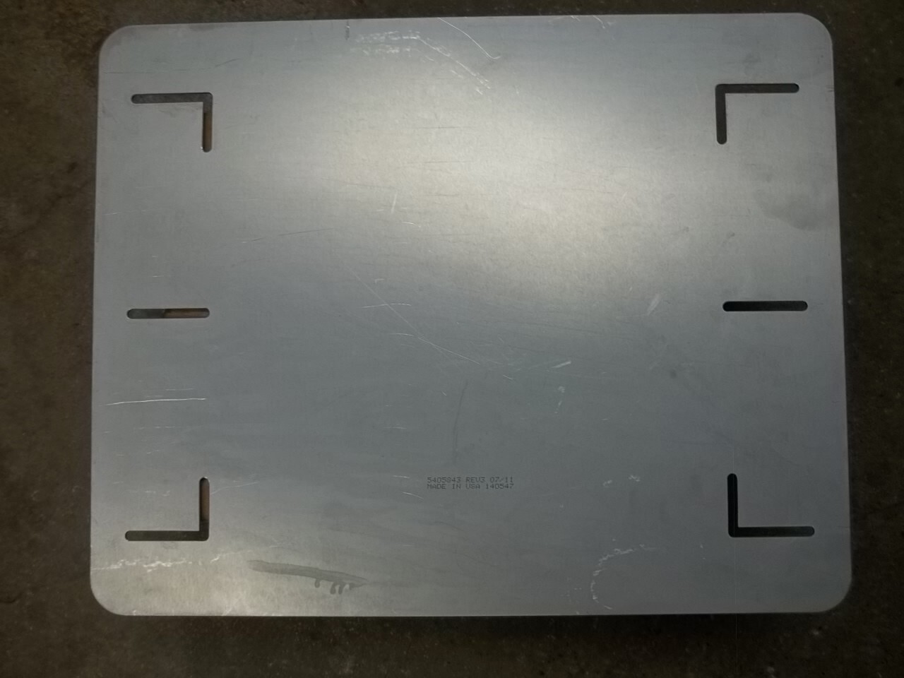 1/4″ Thick x 19.75″ Long x 15.75″ Wide, Aluminum Plate