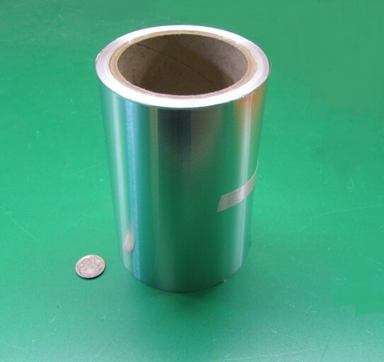 1100 Aluminum Foil (O) .005″ Thick x 6″ Wide x 50 Feet Long Roll