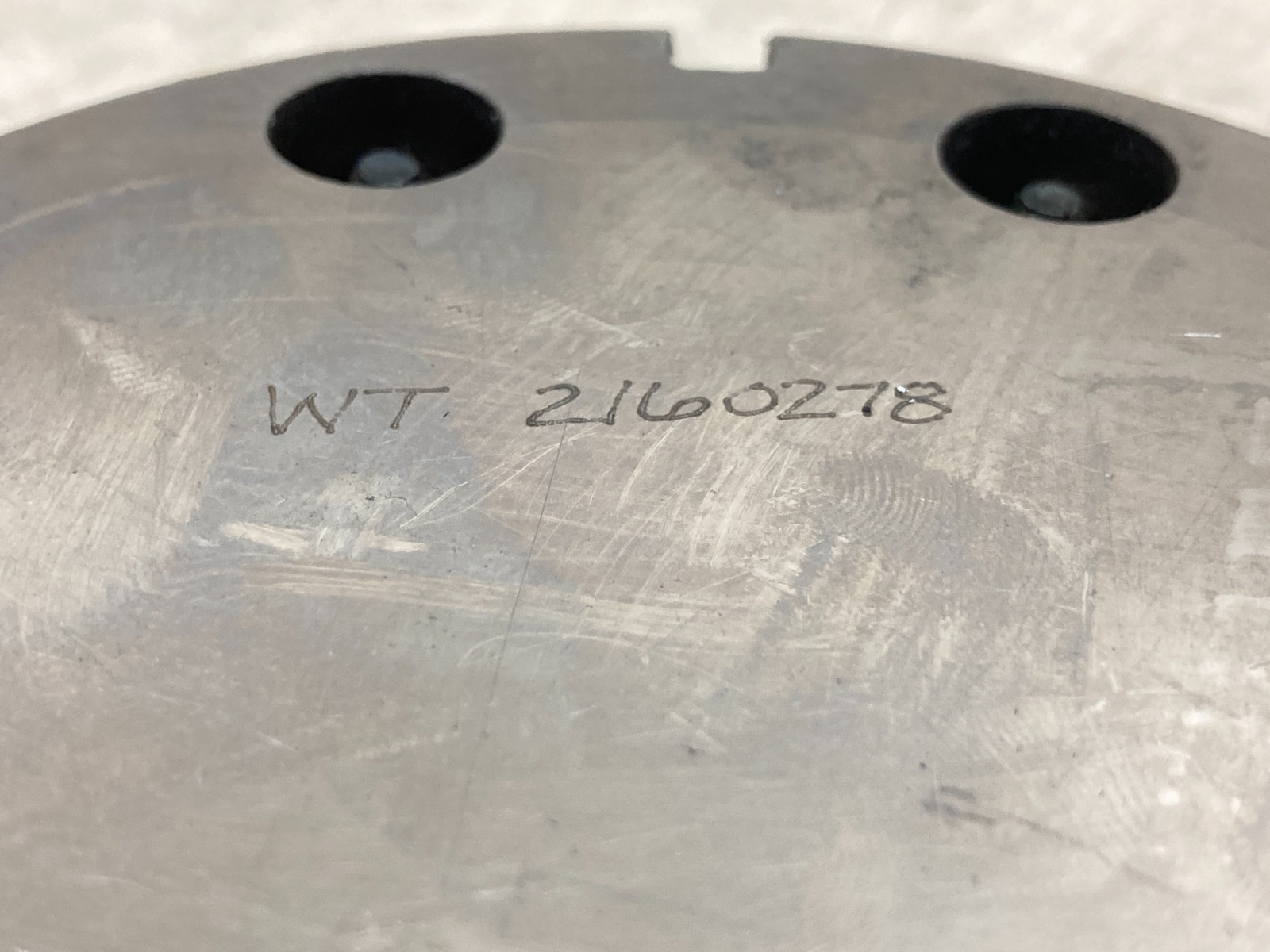 Wilson Tool 1.25 THK Emboss RD Make Die Base-Rework Punch & Die Cap W/ Sample
