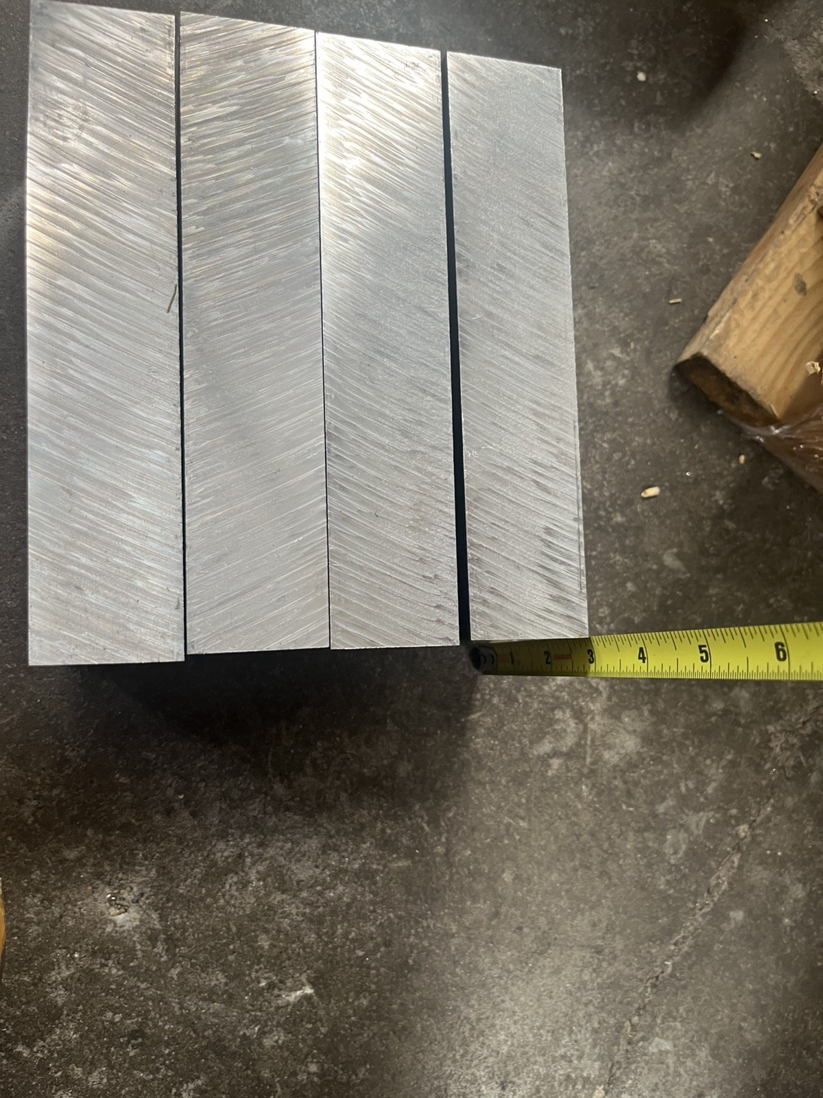 4 Pieces – 6061 aluminum plate 1.5 X 3 X 7