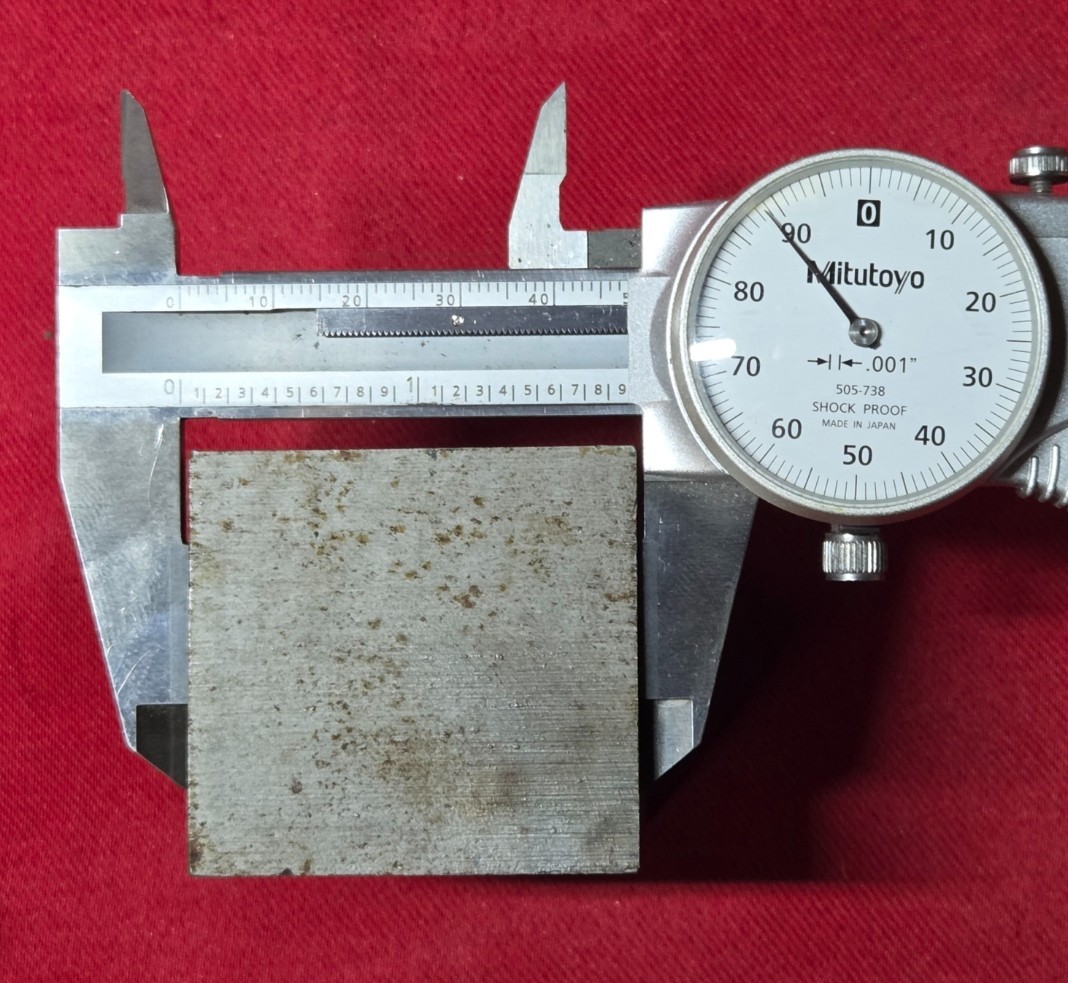 D2 Tool Steel Block Billet 2.36″ L x 1.780″ W x 1.89 Thick, 2 Lb 2.4 Oz.