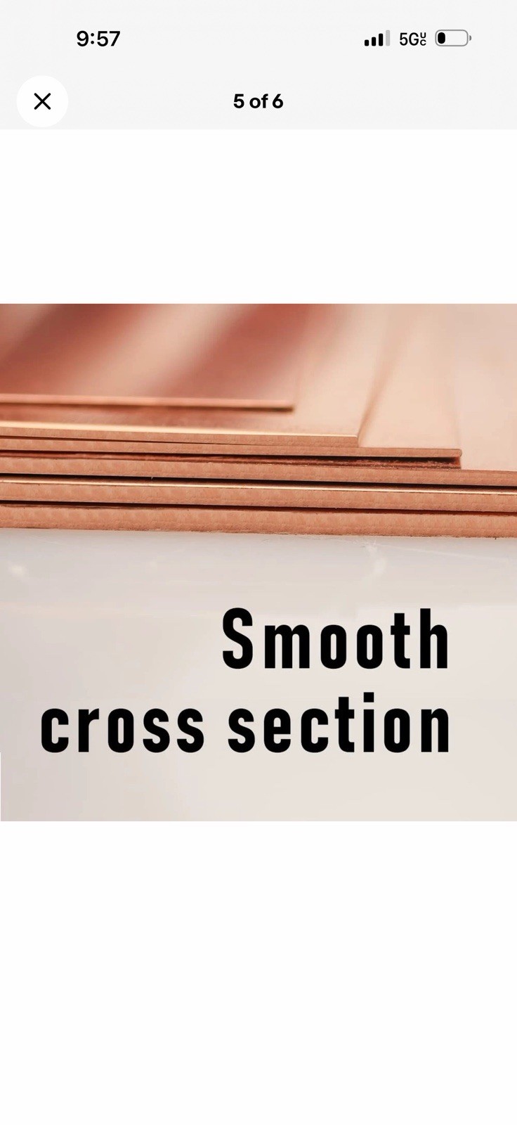 COPPER SHEET PLATE NEW 16Oz/24GA 12″X4″ Thick 110 ALLOY Pure Fine 999 Blanks