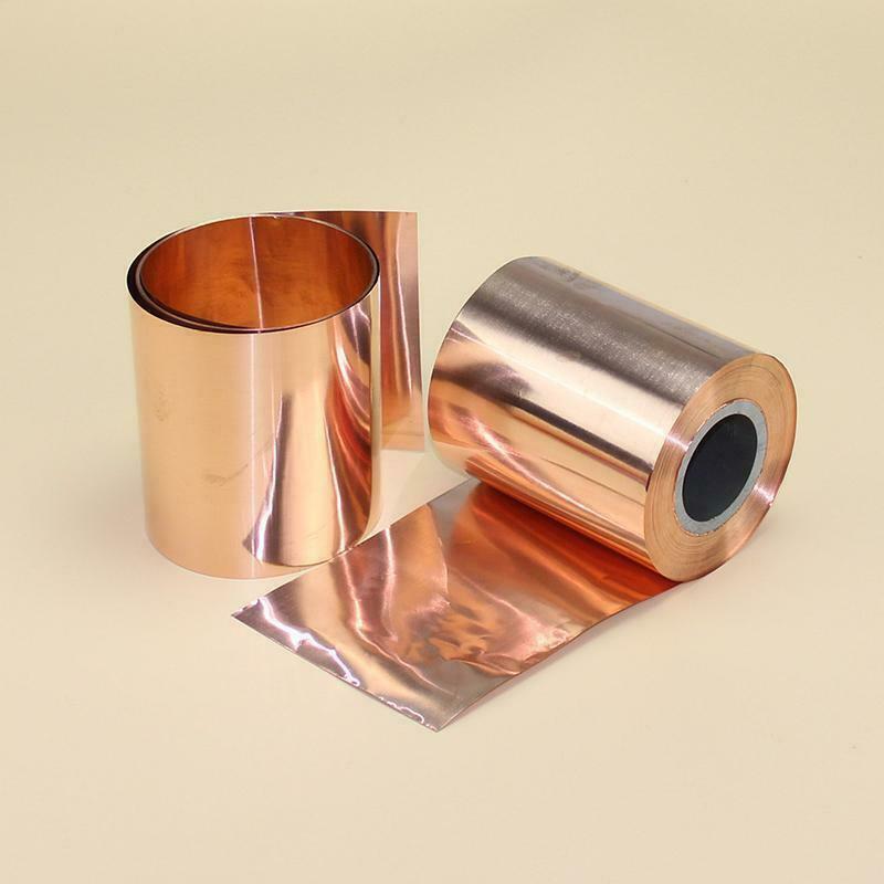99.9% Pure Copper Cu Sheet Metal Foil Sheet Long 100/200/300/500/1000/5000mm