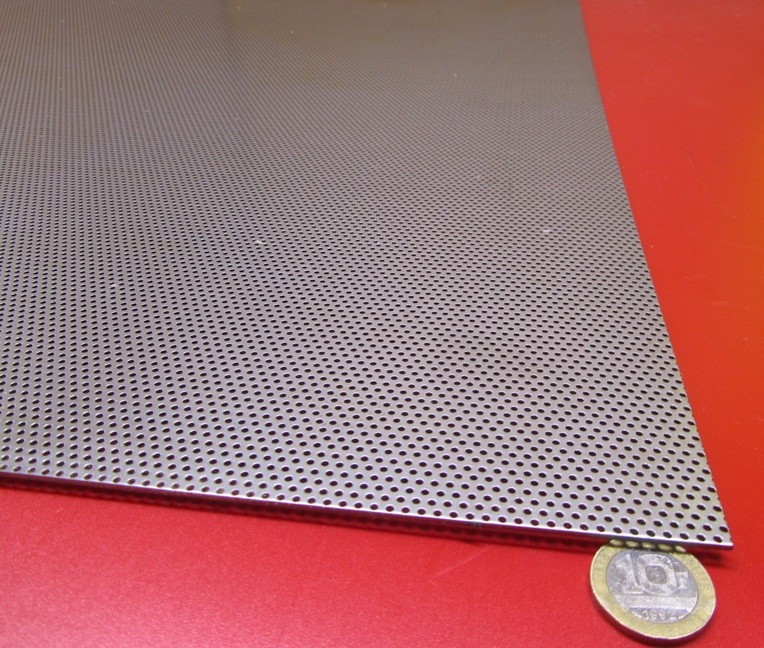 Perforated Staggered Steel Sheet .060″ Thick x 24″ x 24″, .062″ Hole Dia.