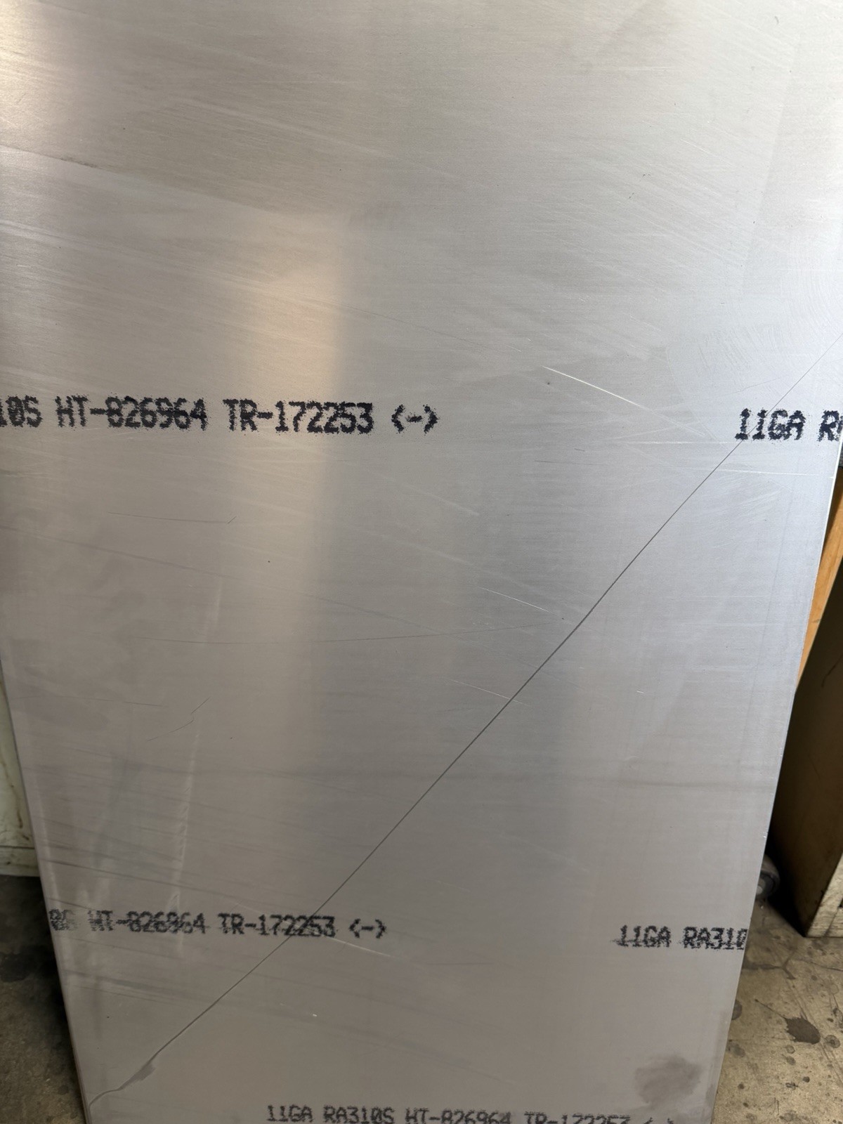 310 Stainless Steel Sheet 24″ x 48″ x .125″ (11 GA)