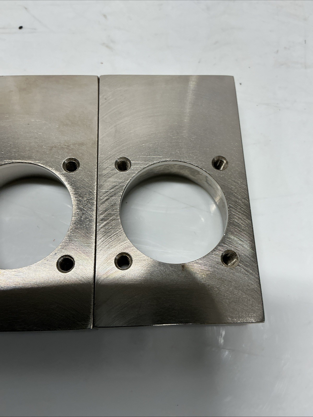 Machined Aluminum Mounting Block Flange Plate PN 132641 Rev A Lot Of 4. X-601