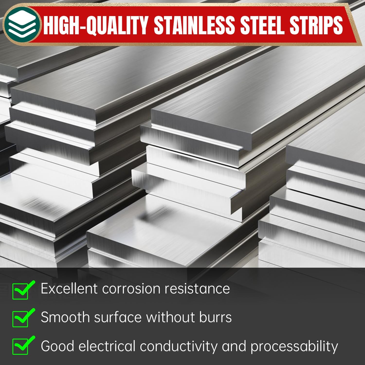Uxney 3/16″ x 2″ x 8″ 304 Stainless Steel Flat Bar, 0.2″ x 2″ x 8 Inch Metal …