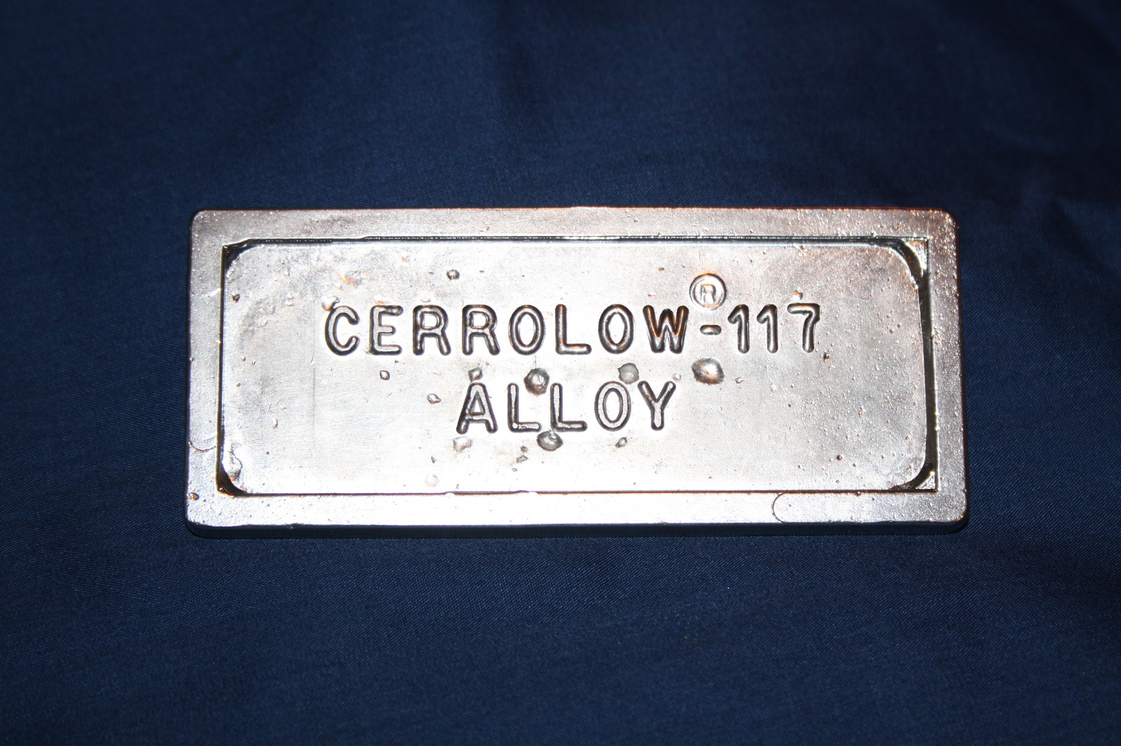 Cerrolow 117 Low Temperature Alloy – 1/2 lb. Ingot