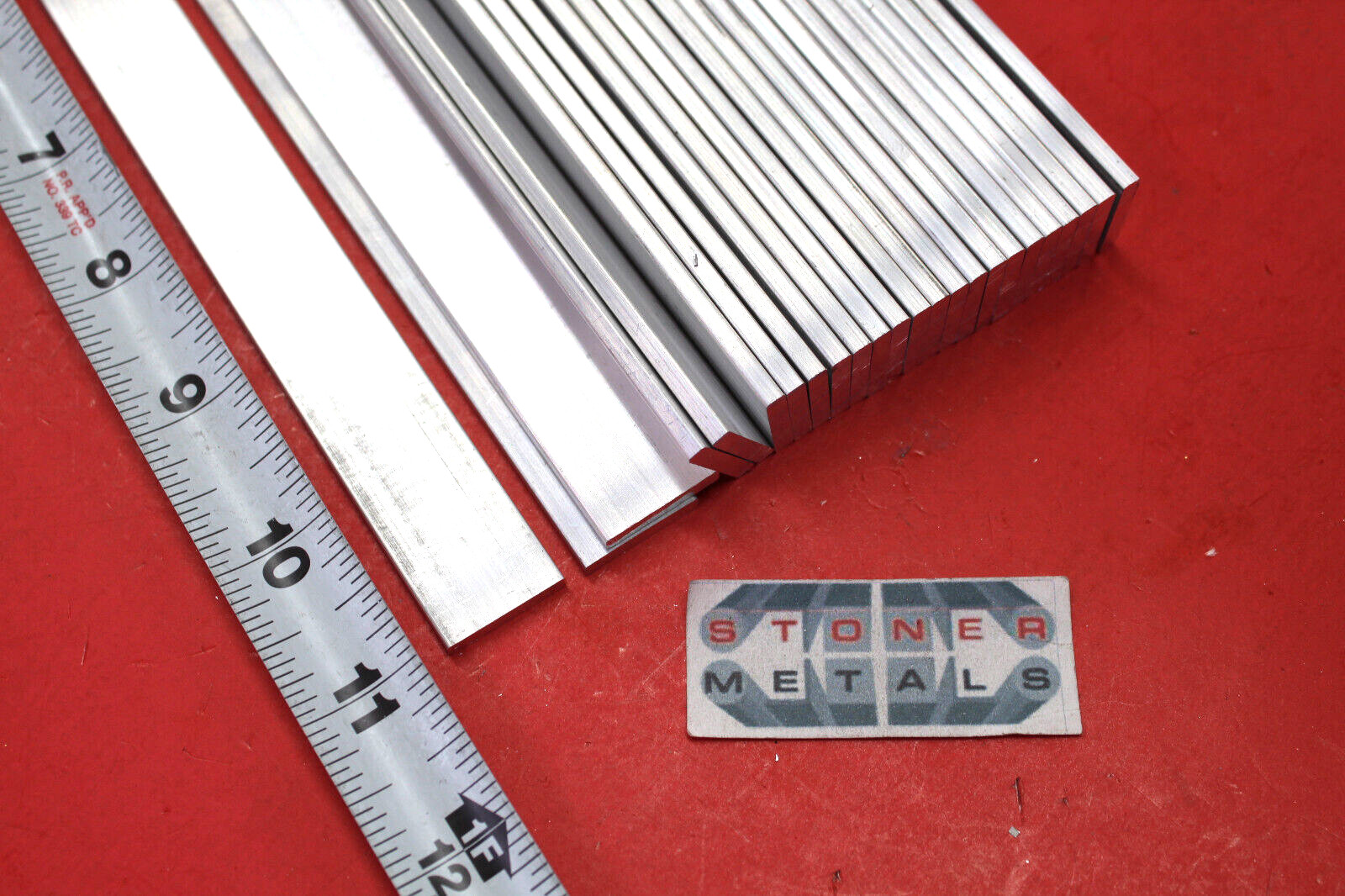 24 Pieces 1/8″ X 3/4″ ALUMINUM FLAT BAR 11″ long 6063 T52 New Mill Stock