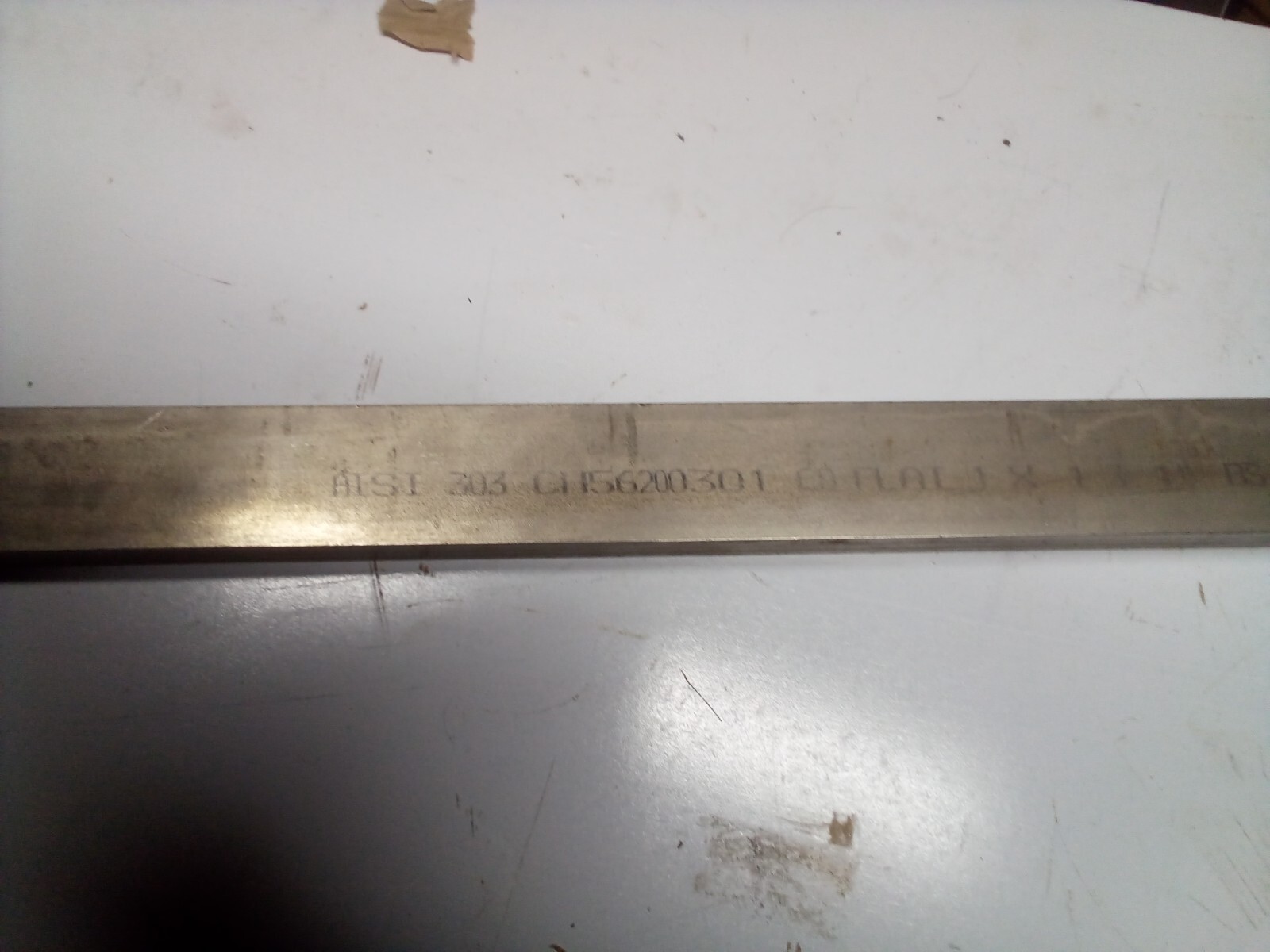 Stainless Steel Flat Stock 1″ x13/4 x80″ Bar Rectangular 303 Stainless steel