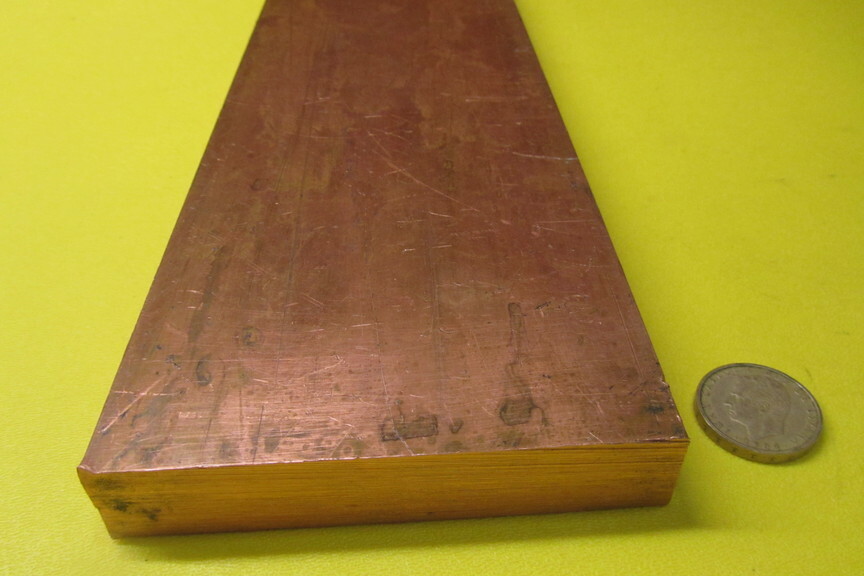 110 Copper Bar 1/2 Hard, 3/4″ Thick x 4.0″ Wide x 24 Inches Length