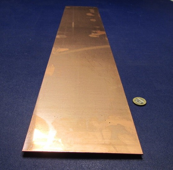 110 Copper Bar H02, .050″ Thick x 6.0″ Wide x 3 Ft Length