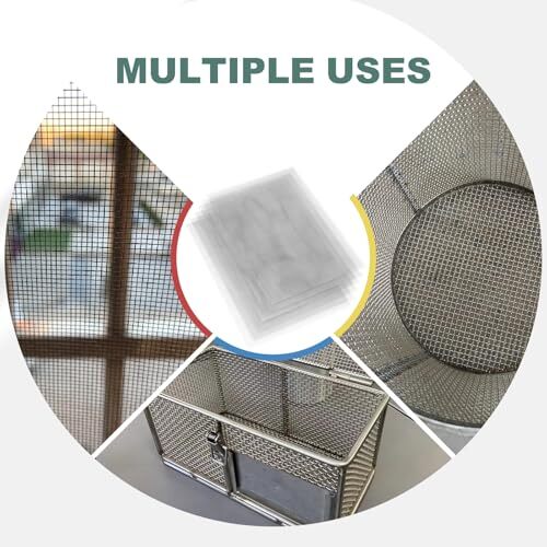 6 Pcs 304 Stainless Steel Wire Mesh Screen, 1mm Hole 20 Mesh, No Rust and Sturdy