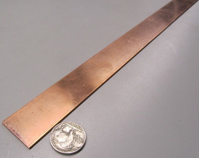 110 Copper Bar H02, 1/16″ Thick x 1.0″ Wide x 36 Inch Length