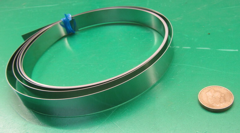 301 Stainless Steel Sheet Shim, .020″ (+/-.0010″) x 3/4″ Width x 10 Foot Length