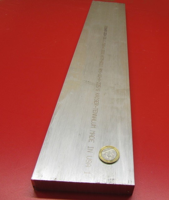 2024 T651 Aluminum Bar, 3/4″ (.750″) Thick x 4.0″ Wide x 36″ Length, 1 pc