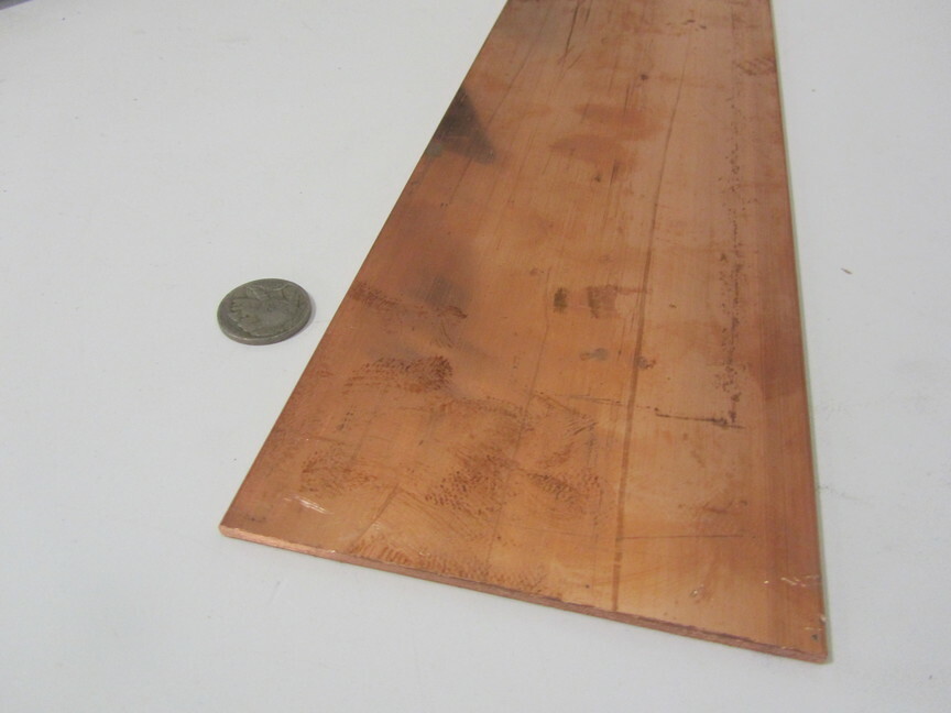 110 Copper Bar, Soft, Annealed .125″ Thick x 4.0″ Wide x 24.0″ Length