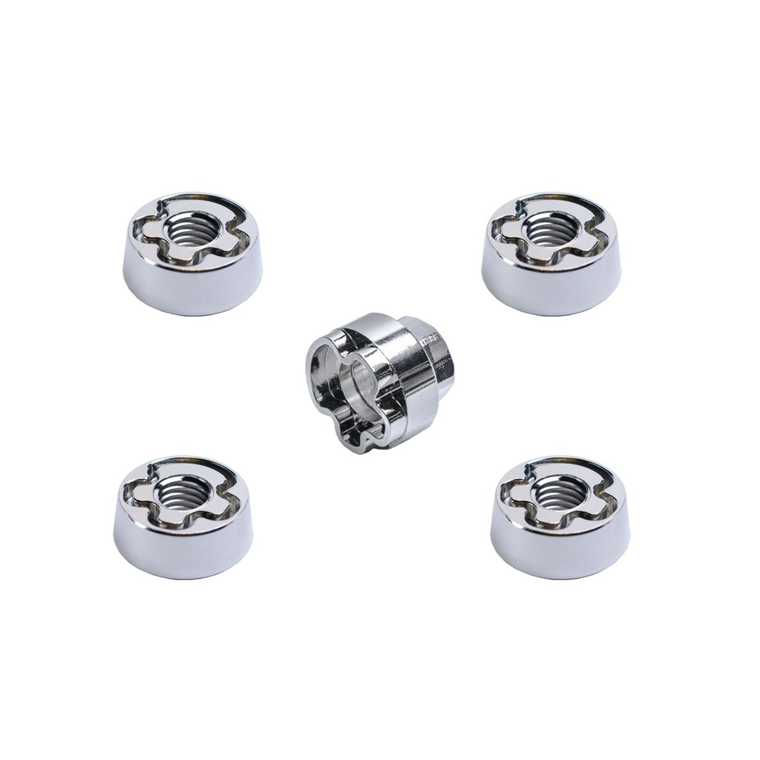 5/16-18 Hidden Type 304 Stainless Steel Anti-Theft Locking Nuts 18TPI Securit…