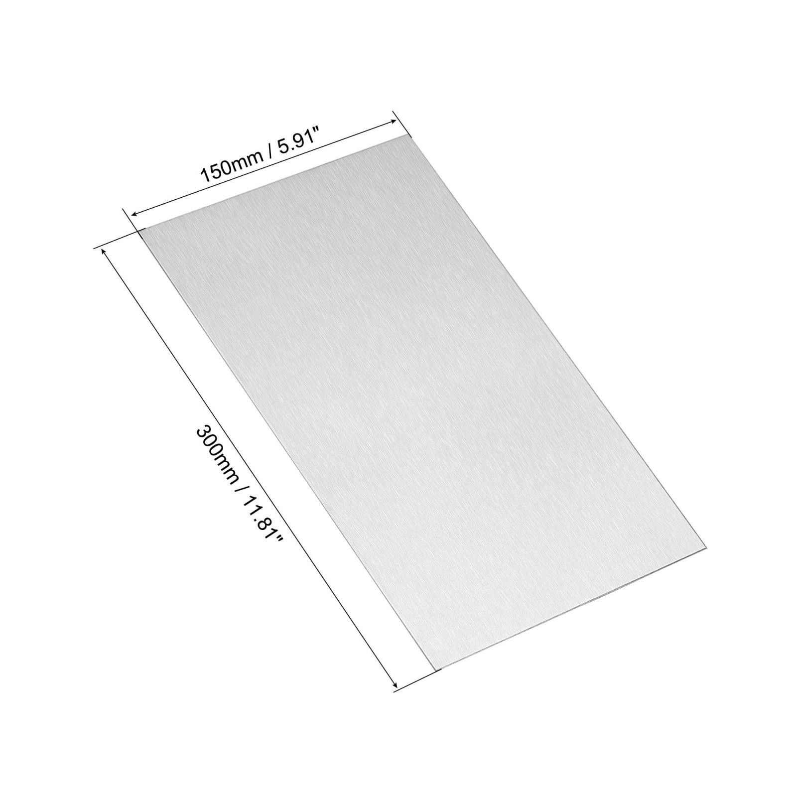 Aluminum Sheet, 300mm x 150mm x 1mm Thickness 6061 T6 Aluminum Plate