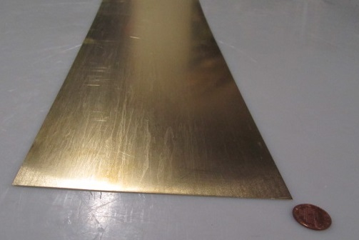 260 Brass Flat Bar .040″ Thick x 6.0″ Wide x 36″ Length