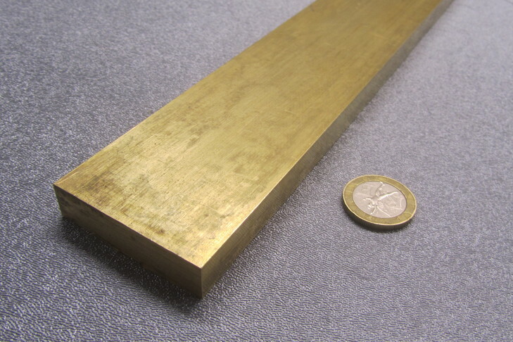 385 Brass Flat Bar 1/2″ Thick x 2.0″ Wide x 4 Foot Length