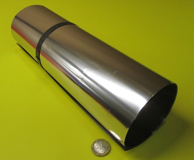 316 Stainless Steel Sheet Soft .004″ Thick x 12.0″ Width x 100.0″ Length
