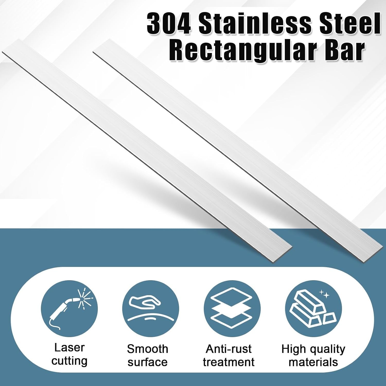 2 Pcs 6061 Aluminum Flat Bar 1/8 Thickness x 1” Width x 36” Length General …