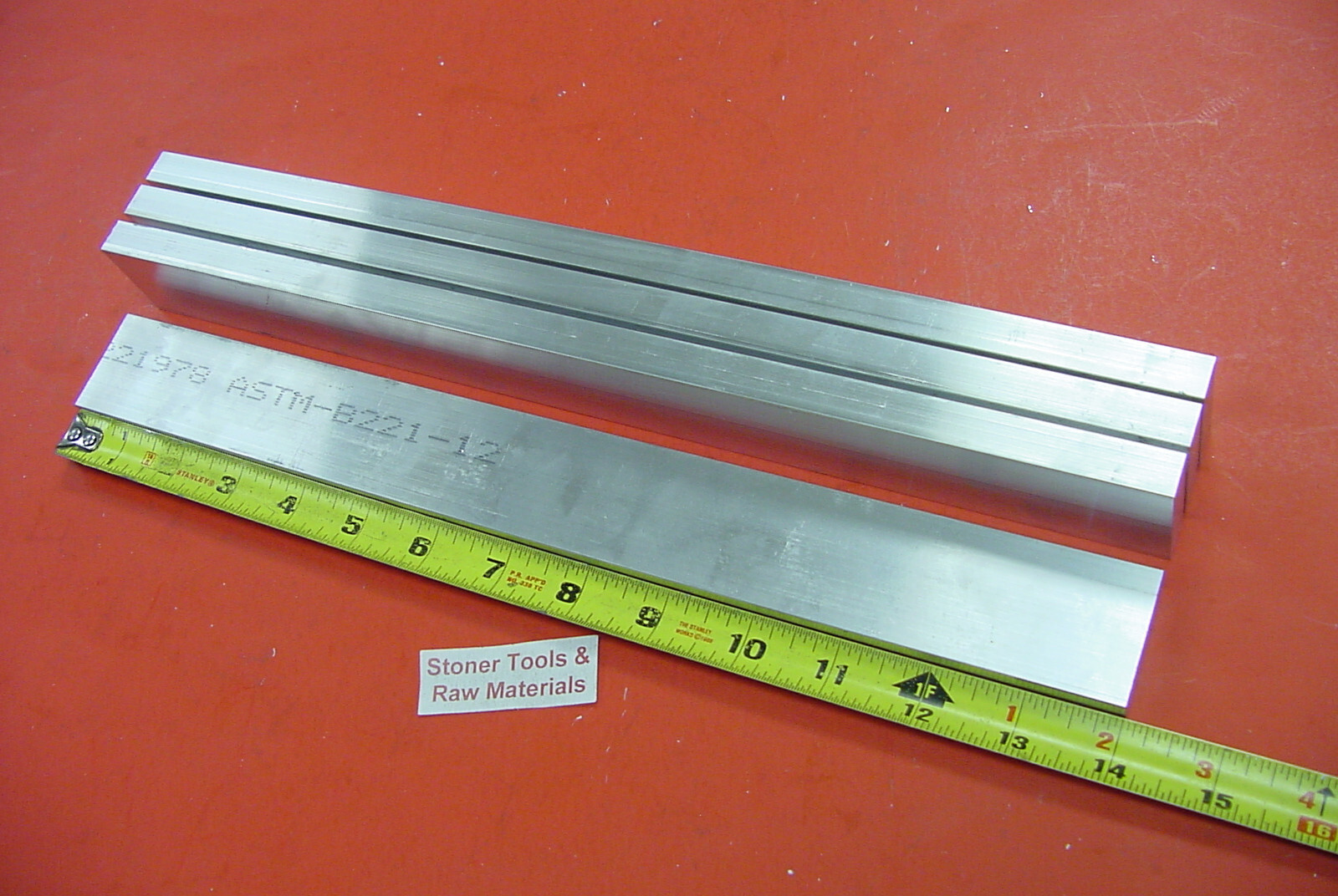 8 pieces 1/4″ X 2″ ALUMINUM 6061 FLAT BAR 14″ long T6511 Extruded Mill Stock New