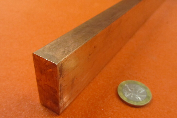 182 Copper Bar 5/8″ Thick x 1 1/2″ Wide x 3 Foot Length