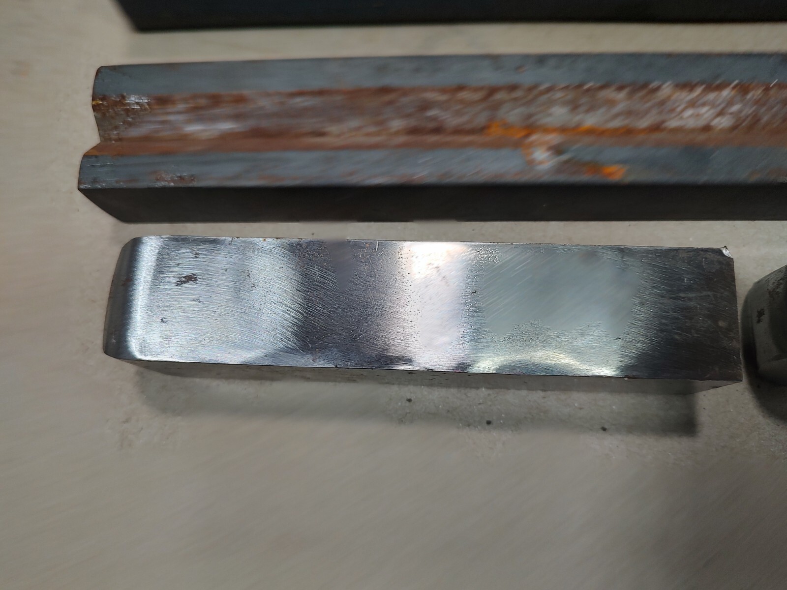 Lot Of 5, Steel Flat Bar, Square Bar Pieces
