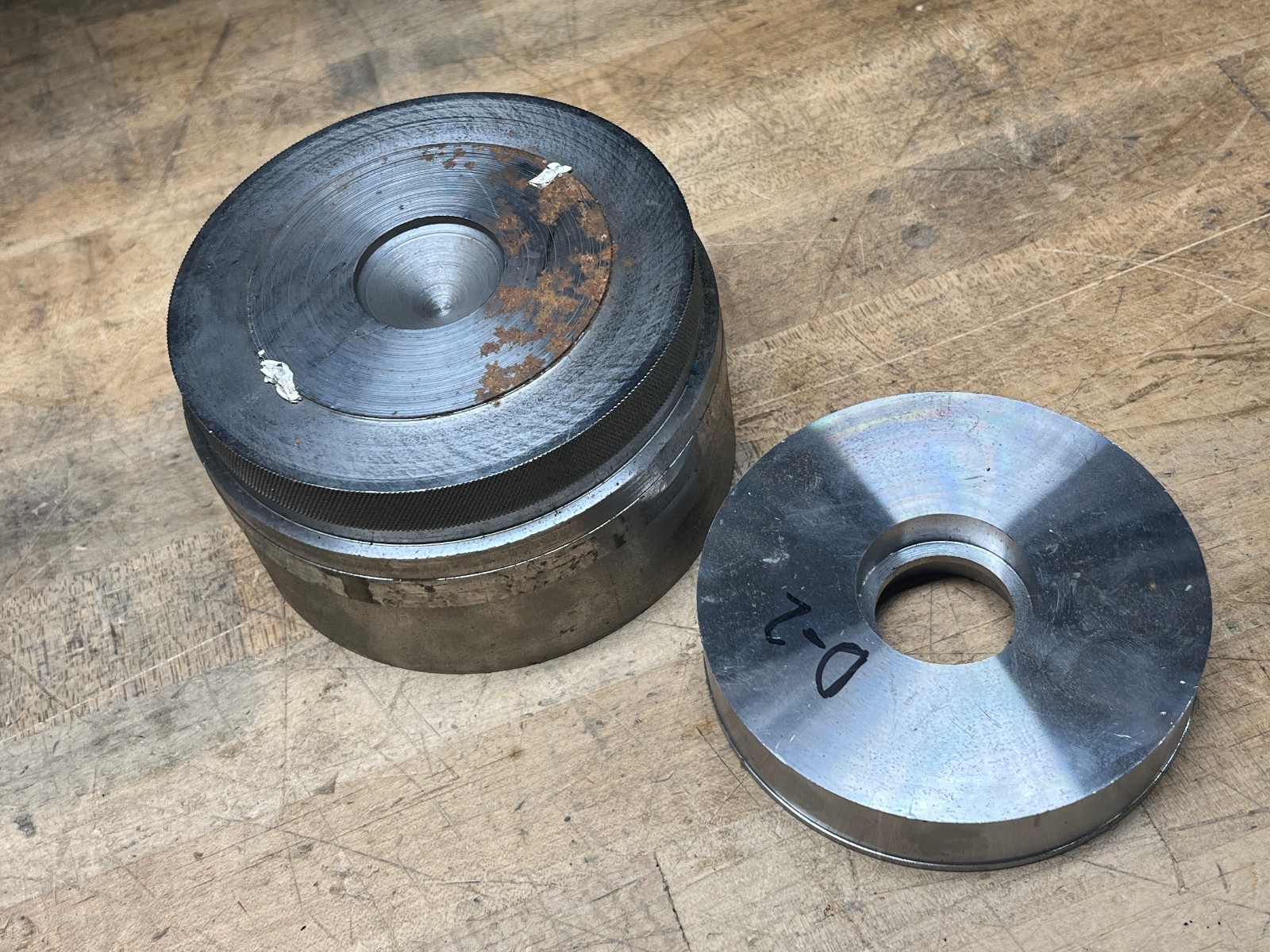 D2 Tool steel Round bar cut off lot 4.75″ 5.5″ – 24.6 lbs