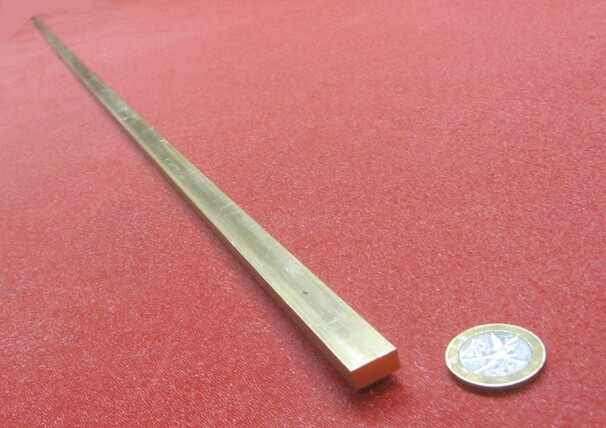 385 Brass Flat Bar 1/4″ Thick x 1/2″ Wide x 4 Foot Length