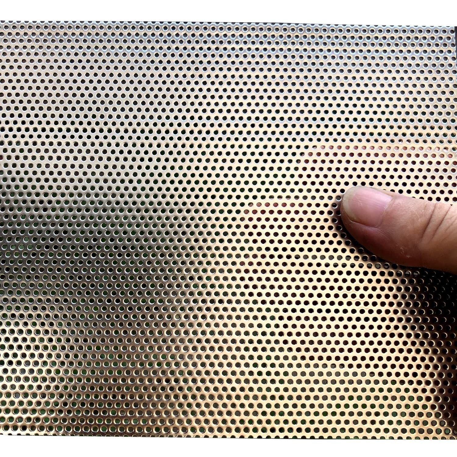 FengYoo Perforated Metal Sheets-Expanded & 11.8″x5.9″, Silver