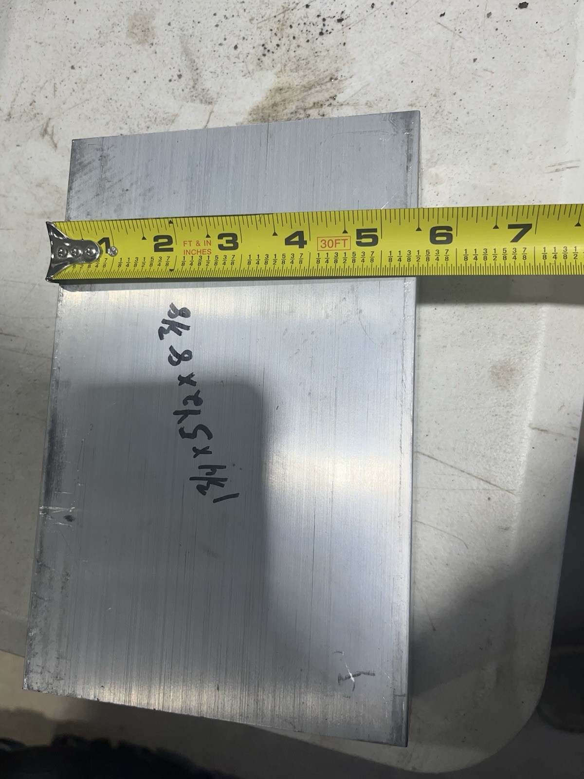 1-3/4” x 5-1/2” ALUM. 6061 FLAT BAR SOLID 8-3/8”Long Bar Stock Left Over Stock