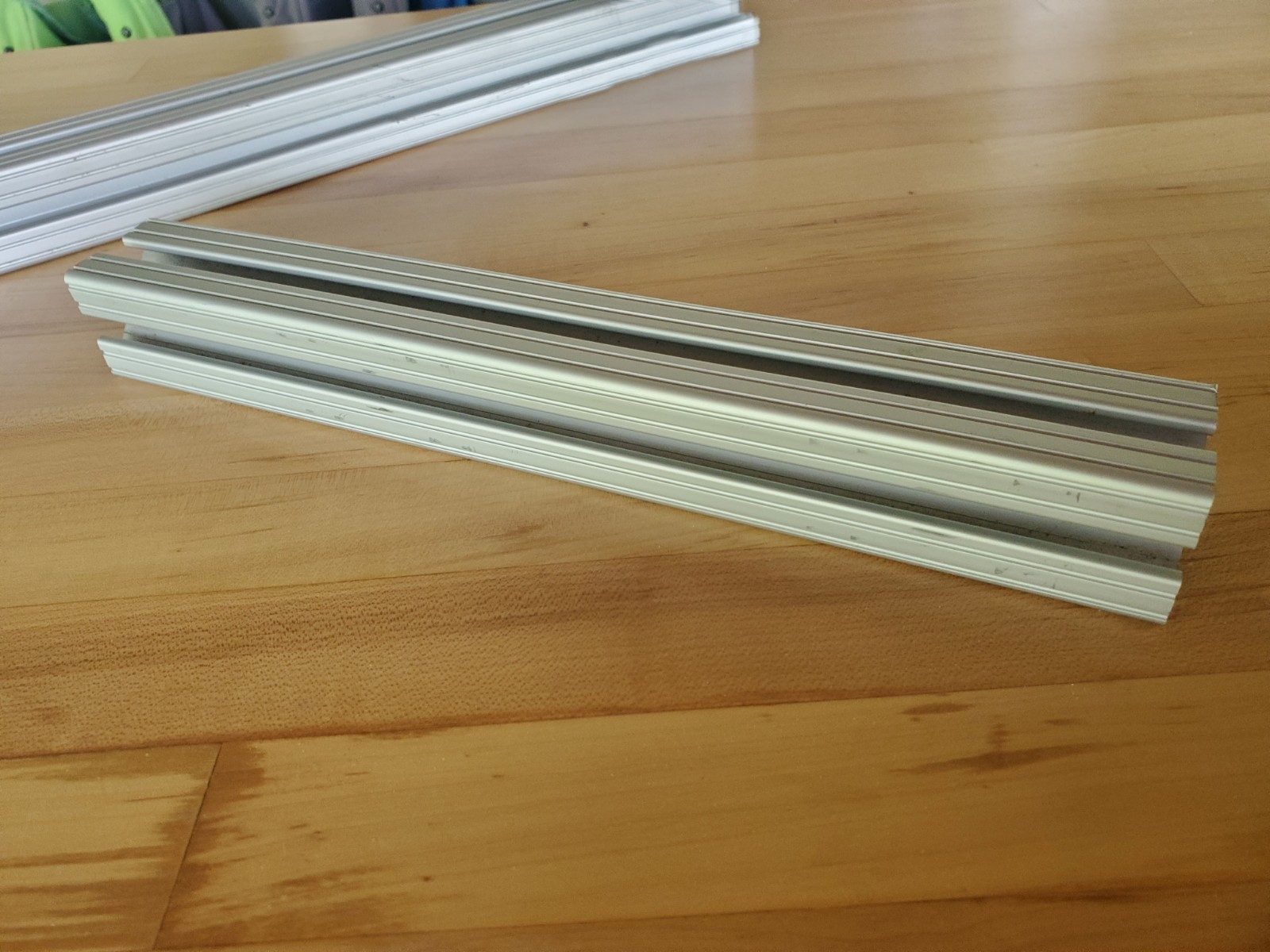 80/20 T-SLOT ALUMINUM EXTRUSION 1515-ULTRALITE, 1.5″ X 1.5″, 11 7/8″ L, LOT OF 2