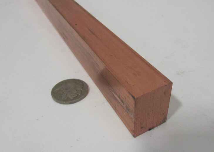 182 Copper Bar 3/4″ Thick x 1.0″ Wide x 6 Foot Length