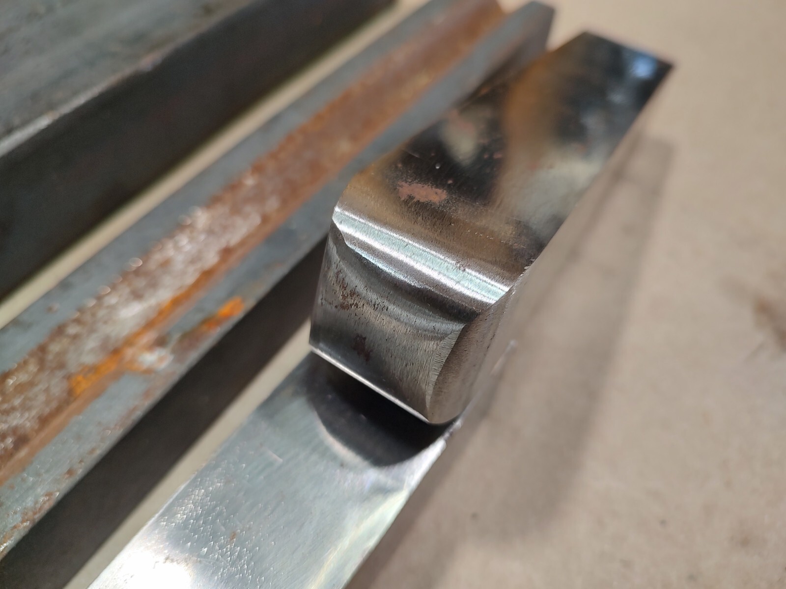 Lot Of 5, Steel Flat Bar, Square Bar Pieces