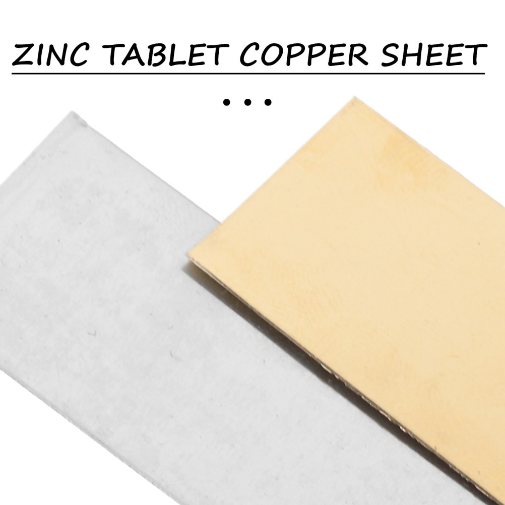5 Pairs Assorted Color Zinc Sheet Copper Plate Kit for Educational Battery Use