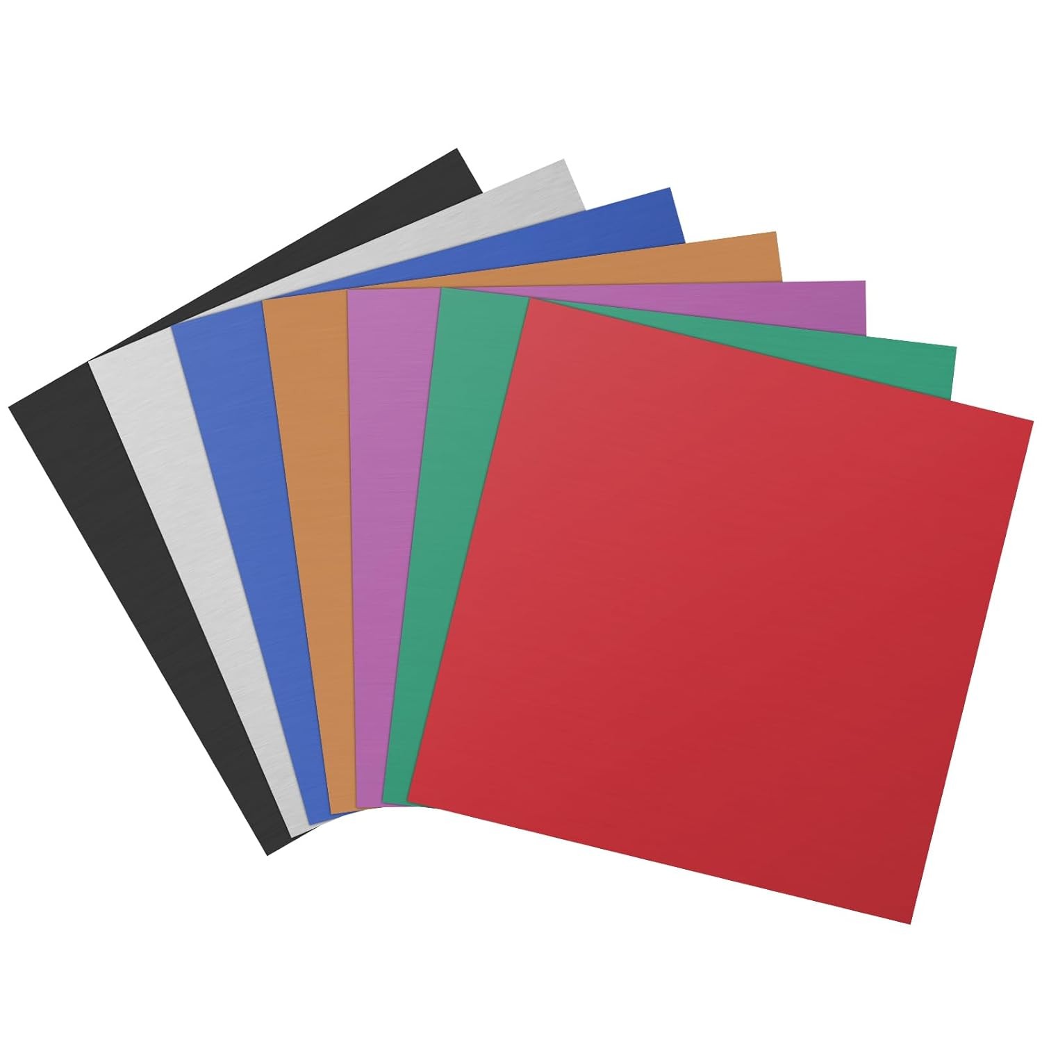 2Pack Anodized Aluminum Sheet 12 x 12 x 1/32 Inch Black Anodized Metal Plates…