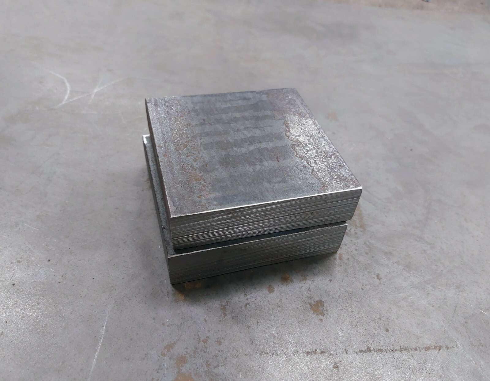 1″ STEEL PLATE 4″ x 4″ Flat Bar 2 PIECES
