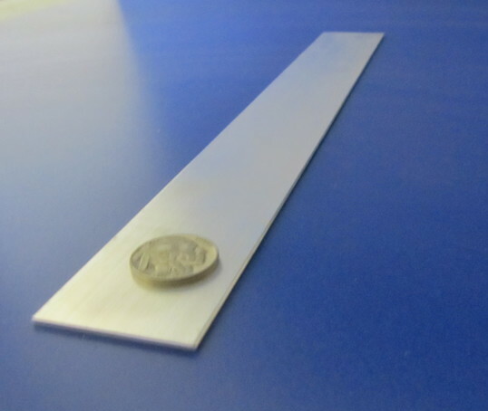 6061 T6 Aluminum Bar, 1/16″ Thick x 1 1/2″ Wide x 12″ Length, 8 Units