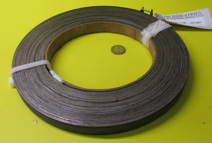 1095 Hard Blue Tempered Spring Steel Shim .032″ Thick x .750″ Width x 1200″