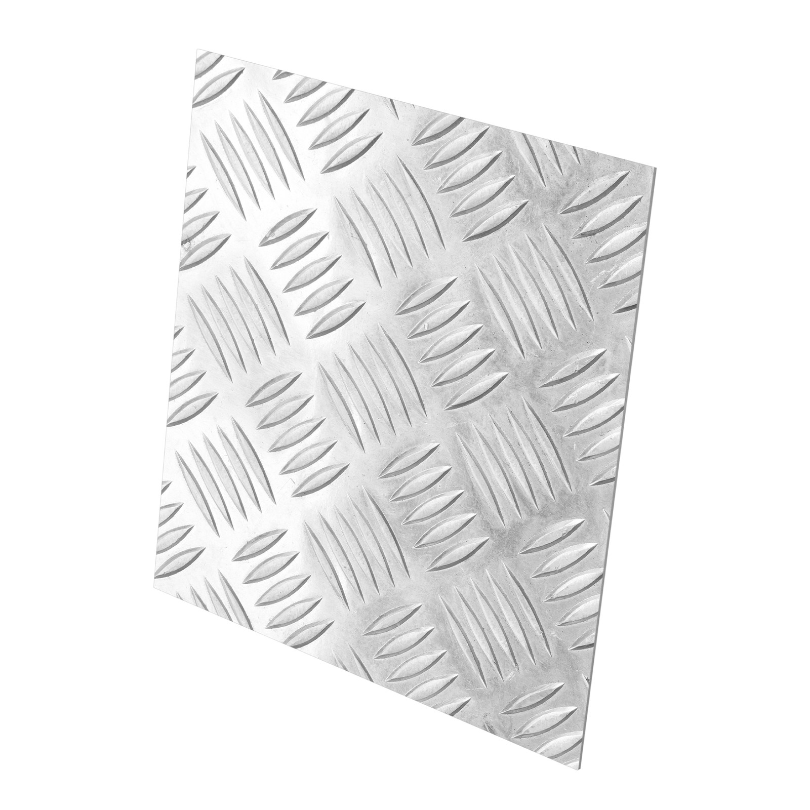 Silver 5 Bar Tread Aluminum Plate Sheet 12″x12″ / 305x305mm for RV Use