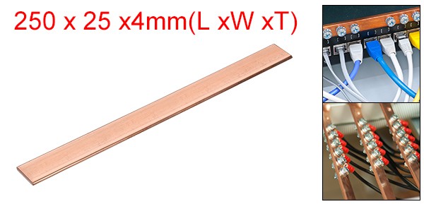 Copper Flat Bar 5/32″ Thickness x 1″ Width x 10″ Length Copper Bar Stock