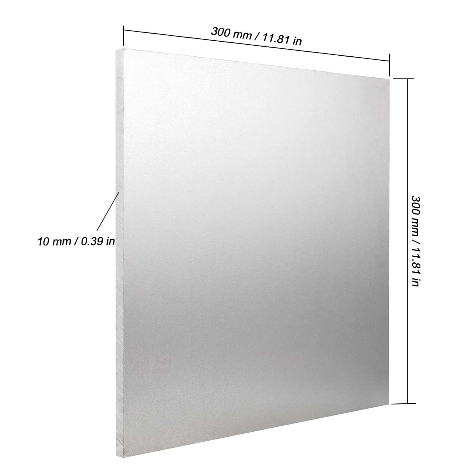12 x 12 x 3/8 Inch Aluminum Sheet Plate 6061 Aluminum Sheet with Protective New