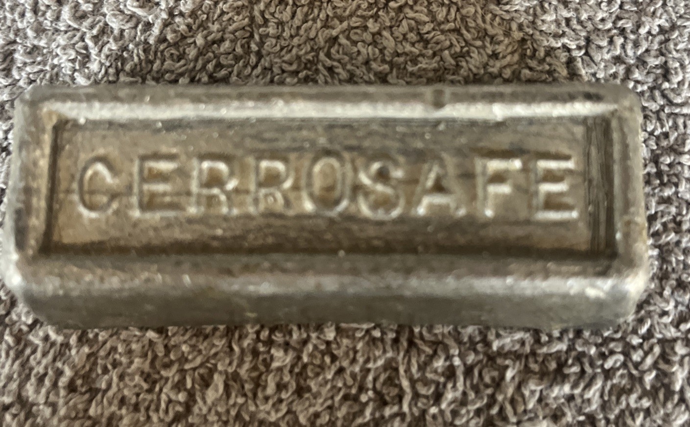Cerrosafe Alloy 160-190 Chamber Casting, 1 Lb Ingot