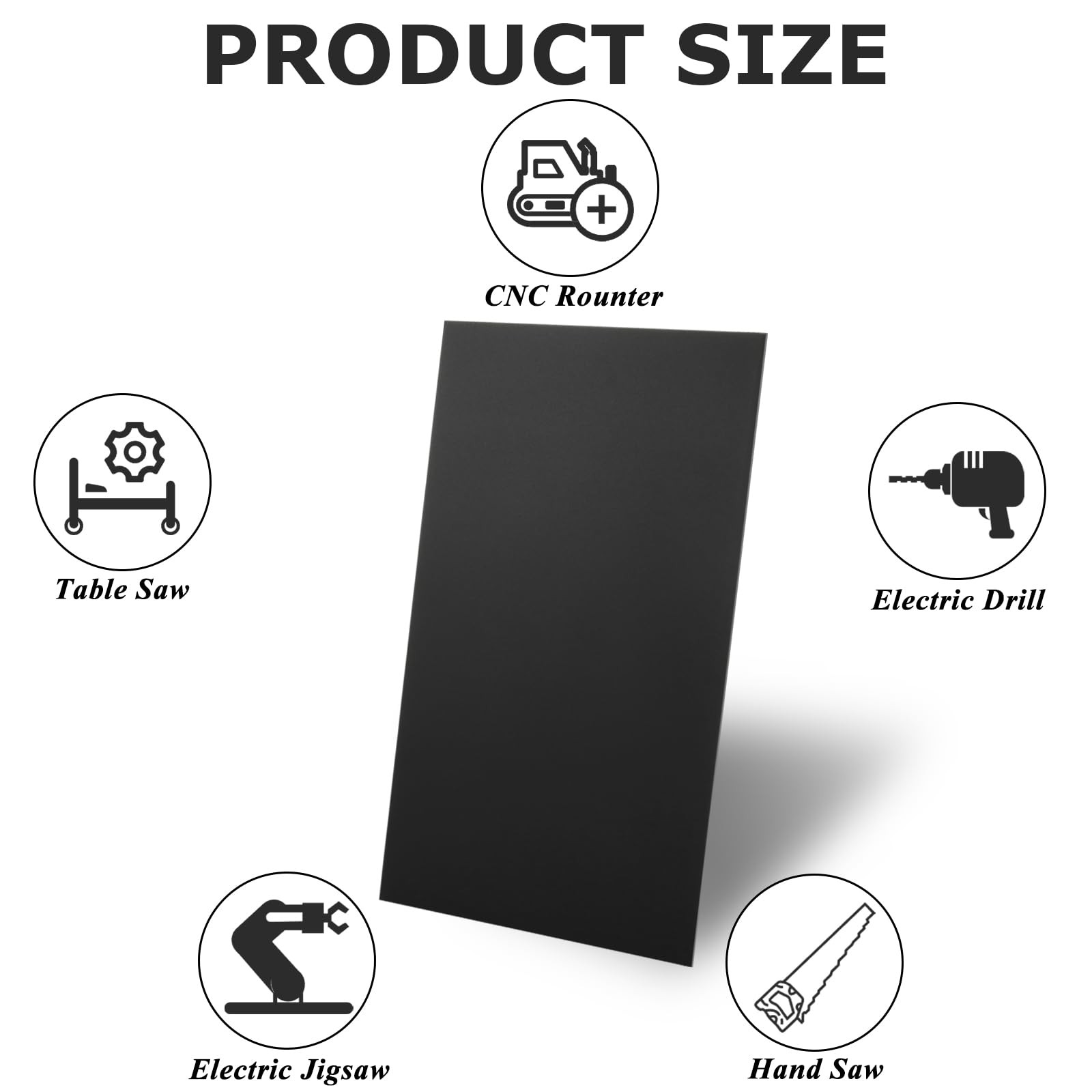5 Pack 5052 Anodized Aluminum Sheet Metal 12 x 6 x 1/32 Inch Black Rectangula…