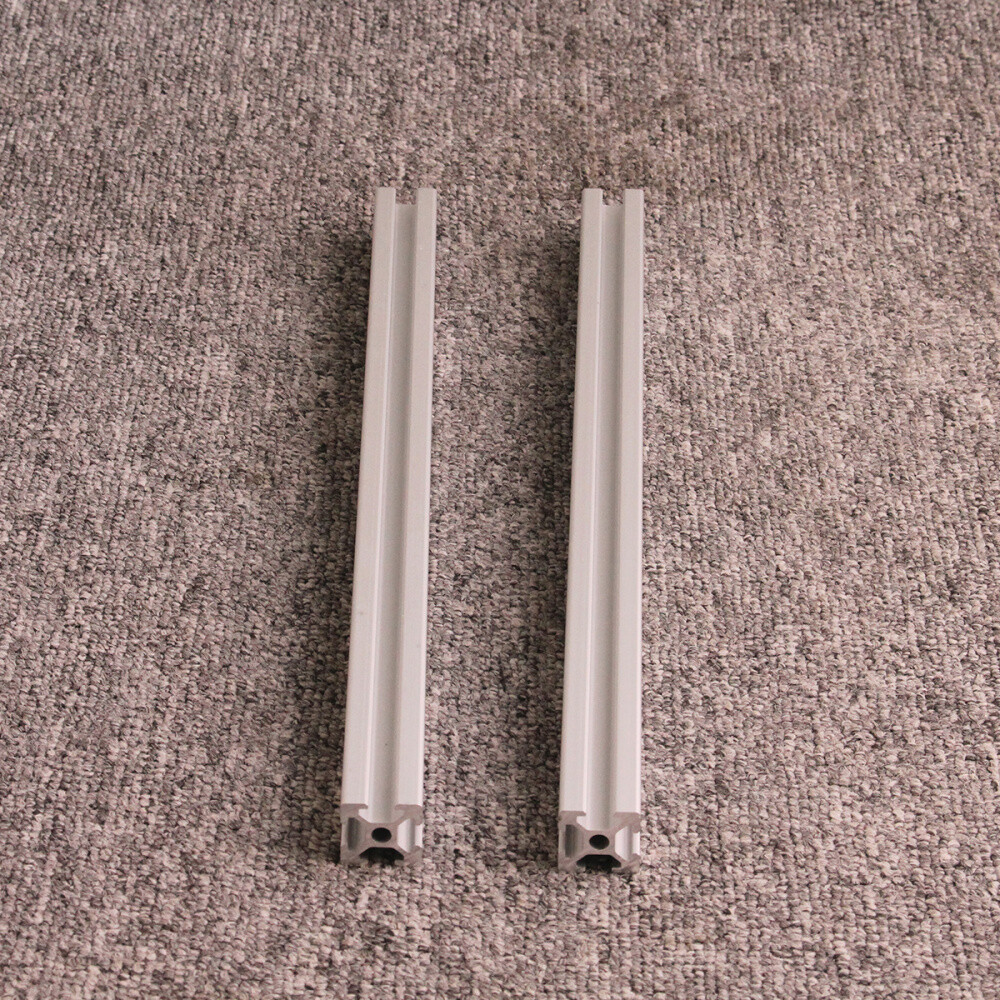 2 Pieces 2020 Aluminum T-Slot Aluminum Extrusion 300mm for CNC 3D Printer Silver